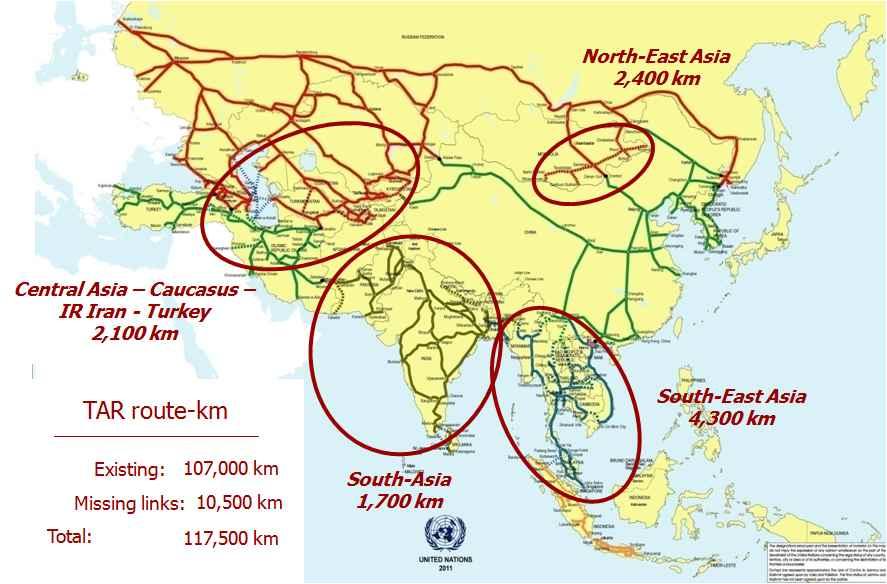 132 주요중앙아시아국가들의물류장벽분석및대응방향 부록 5: 아시아횡단철도 (TAR)