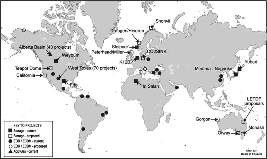 26 강성길 허철 Table 1. Possible capacity and period of CO 2 storage according to target storage reservoir(ipcc[2005], Grimston et al.