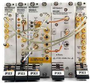 성능최대 160 MHz(14비트 ) 의분석대역폭고속처리능력으로전체대역의스펙트럼을표시하면서여러신호의변조분석을수행 NEW M9203A와조합하면마이크로웨이브에서밀리미터파영역의초광대역 5G 등의차세대연구개발에있어서의신호분석및전반신호취득 1GHz 분석과광대역스트리밍파형기록이가능 스벤치탑측정과동일한조작,