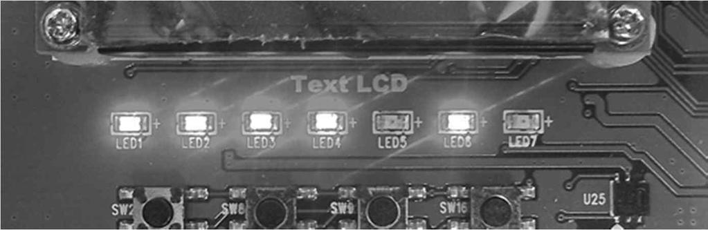 LED 테스트코드실행결과 다음과같이프로그램을실행하면서인자에값을입력하면 HBE- SM7-S4412 M2 모듈의