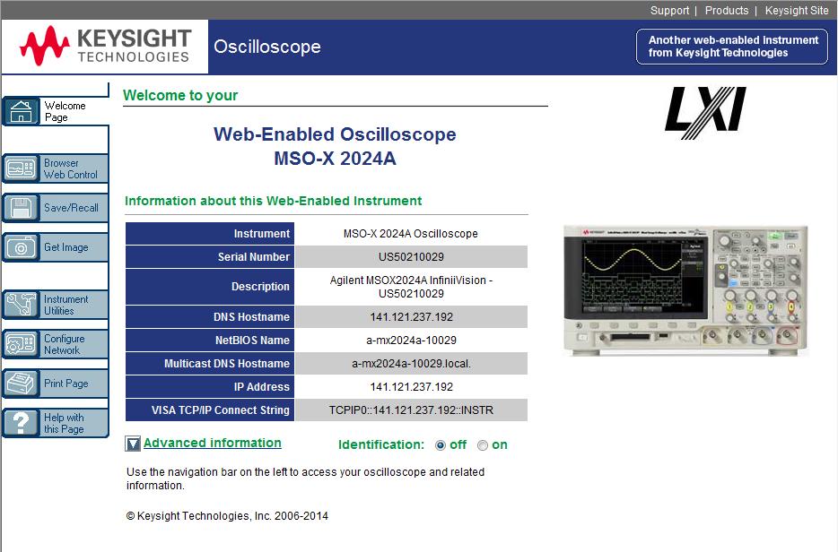 웹인터페이스 21 Browser Web Control 웹인터페이스의 Browser Web Control 페이지에서다음에액세스할수있습니다. Real Scope Remote Front Panel( Real Scope Remote Front Panel" 312 페이지참조 ).