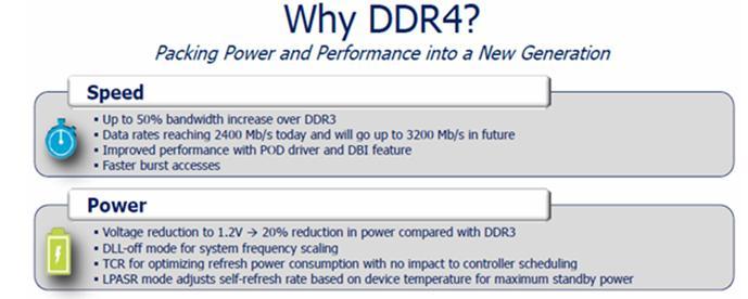 시사점 2: 인메모리및데이터센터확대로 DDR4 수요증가 DDR4 본격화 두번째시사점은데이터센터확대에따른 DDR4 수요증가이다. DDR4는 DDR3보다성능은두배향상되고전력소모는 3% 이상개선된메모리이다. 즉 DDR4의데이터전송속도는 3,2Mbps 로 DDR3의 1,6Mbps 대비 1% 성능향상된반면전력소모는기존 1.5V에서 1.