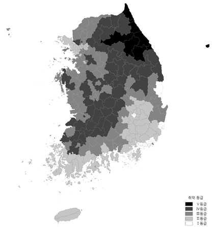 < 기후변화재해취약지역전망 (2100 년 )> 홍수취약지역 취약지역이 93 개로증가전망 폭설취약지역 전국적으로취약지역이 67 개로증가,