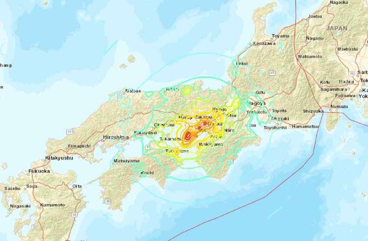1.3.1 일본한신 아와지대지진 ( 고베지진 ) (1) 개요 1) 일시 1995 년 1 월 17 일 5 시 46 분 2) 규모 규모 : 리히터규모 7.3 3) 진앙지 일본효고현남부아와지섬 ( 淡路島 ) 그림 2-5 일본한신 아와지대지진진앙지 * 자료 : 미국지질조사국 (USGS) 웹페이지 (http://earthquake.usgs.