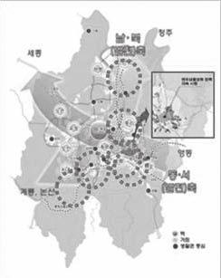 대전광역시도시재생전략계획 < 표 3-4> 대전시쇠퇴진단지표 구분 인구사회 (4) 지표명 연평균인구성장률, 노령화지수, 국민기초생활보장수급자 ( 천인당 ),