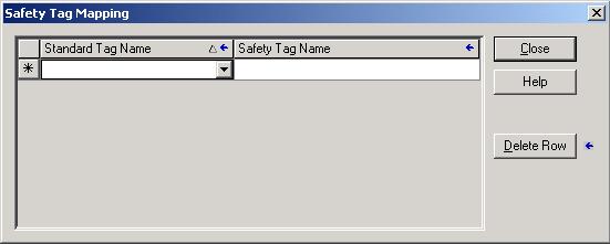 제 6 장 안전어플리케이션개발 태그매핑쌍작성 1. Logic ( 로직 ) 메뉴에서 Map Safety Tags ( 안전태그매핑 ) 를선택하여 Safety Tag Mapping ( 안전태그매핑 ) 대화상자를엽니다. 2.