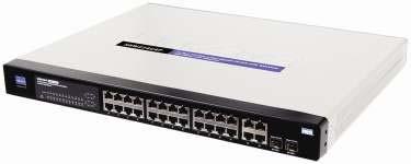 Cisco SRW224G4P 24-Port 10/100 + 4-Port Gigabit Switch: WebView/PoE 소규모기업을위한관리형스위치 발전하는소규모기업에적합한안전하고지능적인스위치 특징 PC, 프린터, 서버등최대 24 개네트워크장치와연결되며네트워크에파일과비디오전송 PoE(Power over Ethernet) 를통해무선액세스포인트,