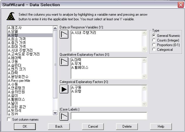 StatWizard TM StatWizard 를활용하여데이터에가장적합한분석방법을선택할수있습니다.