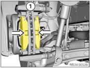 BRAKE LINING 설치방법 앞브레이크패드장착 1.