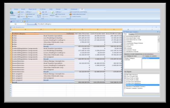 경영정보분석실시간보고를위한통합경영분석기능 SAP HANA
