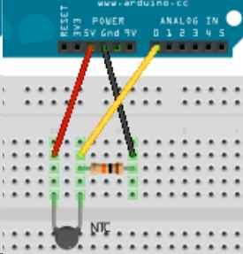 제 2 부텍스트기반아두이노프로그래밍 저항과온도센서로회로를만든다.