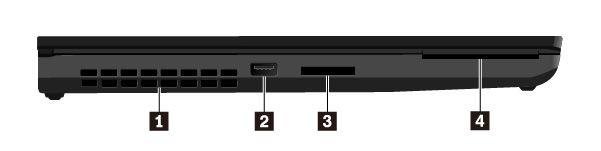 컴퓨터에는 Lenovo 고유의 ThinkPad 포인팅장치가장착되어있습니다. 자세한정보는 "ThinkPad 포인팅장치개요 " 21 페이지의내용을참조하십시오. 12 스피커 컴퓨터에는스테레오스피커한쌍이장착되어있습니다. 13 멀티터치화면 멀티터치화면을사용하여간단한터치제스처로컴퓨터를실행할수있습니다. 자세한정보는 " 멀티터치화면사용 " 18 페이지의내용을참조하십시오.