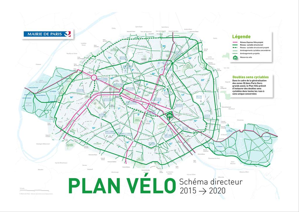 자전거의안전한통행권확보를위해기존도로변에무분별하게 운영되던자전거도로를자전거전용차로로구축하여운영 자전거계획 - 우리나라의 따릉이 와유사한자전거공유서비스 (Vélib) 시행으로자전거수단분담률 50% 증가 - 파리의자전거통행을두배로늘리기위하여, 공공자전거 1만여대를설치함으로써자전거접근성제공 -