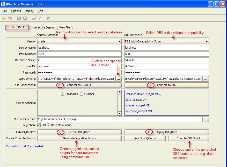 IBM Data Movement Tool Easily Import Schemas and Data into DB2 Easy to use tooling for moving schemas and data into DB2 Easily map schemas and