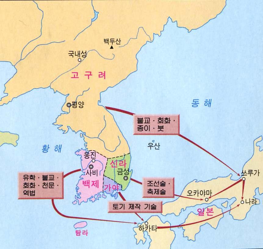 삼국문화의일본전파호류사금당벽화 - 담징 1.