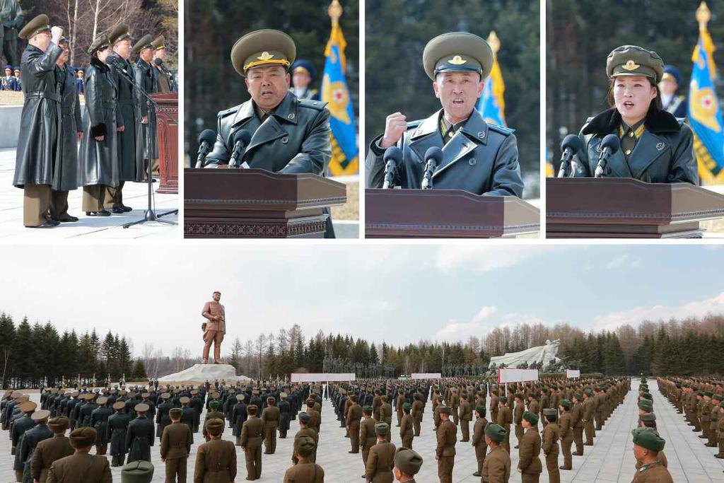 동지께서는전투비행사들은우리당의사상과위업의제일신봉자, 제일관철자가됨으로써정치사상강군화, 도덕강군화를실현하는데서전군의앞장에서야한다고강조하시였다.