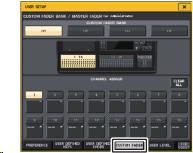 커스텀페이더뱅크톱패널의페이더에전개되는조합을페이더뱅크라부릅니다. USER SETUP 화면 (CUSTOM FADER BANK/MASTER FADER 페이지 ) 페이더뱅크에는, 인풋계열채널, 아웃풋계열채널외에채널의종류에상관없이조합할수있는커스텀페이더뱅크가있습니다. 여기에서는커스텀페이더뱅크를설정하는에대해설명하겠습니다. 1.