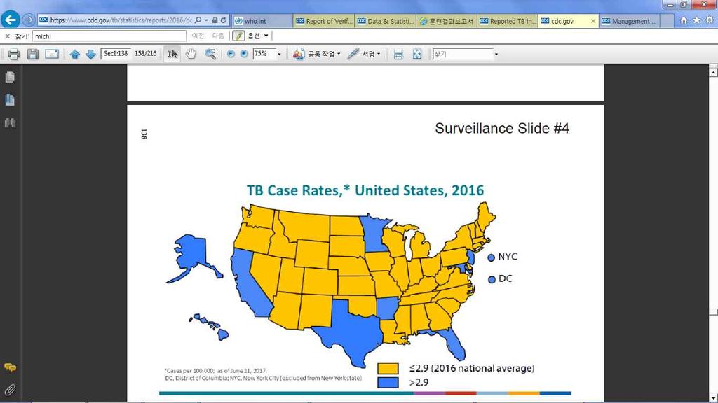 : CDC. 2016 년결핵환자신고연보.