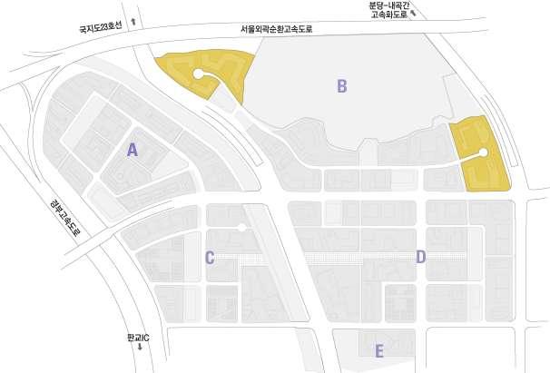 우림 W-CITY 장점 ( 예상상주인구 ) < 입주기업수및인구예측 > 약 300여기업 판교테크노밸리인구 - 상주인구 160,000 여명 - 유동인구 200,000 여명 A, C블럭전체면적중판교에듀파크