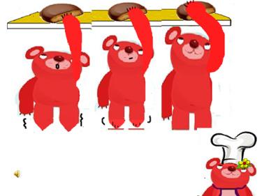 Each bear tried to reach the cookies on the shelf, however, none of them could reach the cookies. Mama Bear said, Even Larry was not able to reach the cookie.