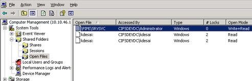 SMB. Services Sun ZFS