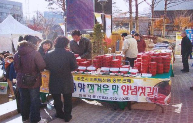 러시아자루비노, 중국훈춘, 일본니가타를연결하는동해안항로가개설되어물류비용을절감할수있는보다저렴한원료공급확보가가능할것으로보인다. 그러나속초양념젓갈산업발전은재료구입이가장큰우려점으로지적되고있다.