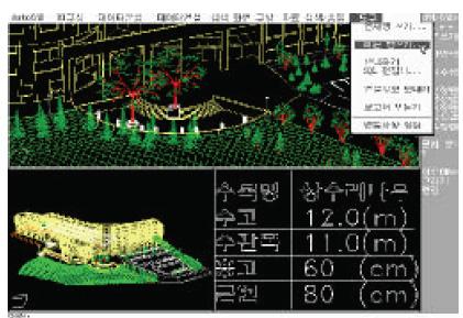 공간 DBMS 를이용한실내공간관리시스템 33 그림 1. Simplified Spatial Model(SSM) (Zlatanova, 2000) 그림 2. CAD시스템을이용한시설물관리패키지 ( 변종봉, 2000) 다수있으나, 아직은 3 차원객체의완전토폴로지를구현하지못하고있기때문에 3 차원공간분석에적용하기에는한계가있다.