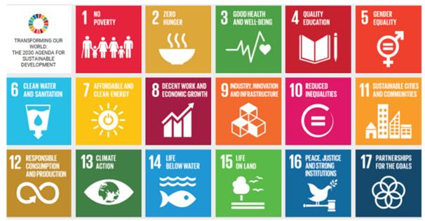 국제기구동향 그림 1 UN 지속가능개발목표 (SDG) 의구성 자료 : UN(2015). 이러한목표들은분리할수없는통합된것이어서전세계에공통으로적용될수있다는특성을지닌다.