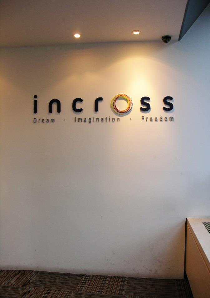 1. About INCROSS 1-1. Company Overview 인간의꿈, 상상, 자유가모바일을통해실현되는세상을만드는기업 회사명창립일대표이사임직원수홈페이지 인크로스주식회사 2007년 8월이재원 157명 (2015년 12월기준 ) www.incross.