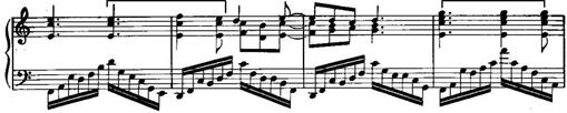 1920 년대스트라빈스키의피아노탐구와그결정체 <Serenade in A> 55 < 악보 9> 멜로디의리듬패턴, mm.