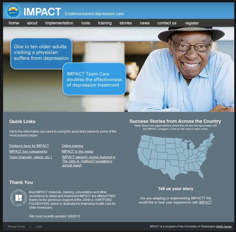 4 노인우울증환자사례관리 - IMPACT /