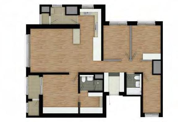 Unit Plan SMART CITY OSAN 84 m2 A 449 세대 전용면적 84.96 m2 l 공용면적 31.44 m2 l 공급면적 116.41 m2 l 기타공용면적 1.54 m2 l 계약면적 143.26 m2 84 m2 B 93 세대 전용면적 84.92 m2 l 공용면적 31.83 m2 l 공급면적 116.76 m2 l 기타공용면적 1.