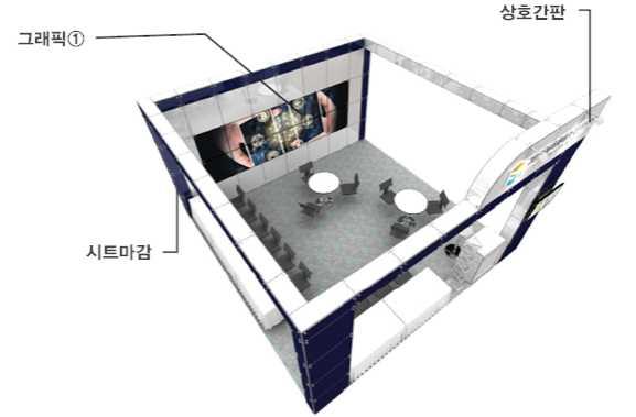 ㅇ부스구조물에부착될그래픽은 1:1 실사이즈로참가사자체디자인제작완성후사무국웹하드에 9/6( 수 ) 18:00까지업로드 (Up-load) 하여주시기바랍니다. - 디자인그래픽업로드방법 1 www.webhard.co.