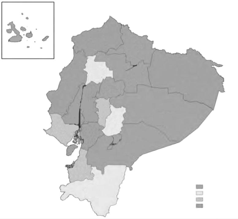 그림 3-5 배전전력손실현황 (2010 년 12 월기준 ) E.E. Galapagos Esmeraldas E.E. Norte Manabi E.E. Quito Guayas Los Rios Gotopaxi Sto. Domingo Sucumbíos sta. Elena Electrica de Gaayaguil Bolivar Los Rios Hilagro E.E. Riobomba E.