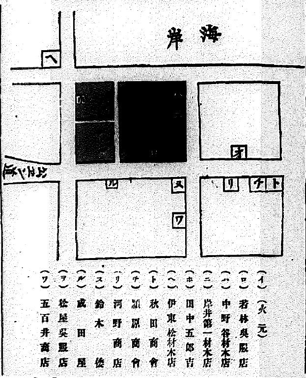 254 2011년 신규 자원봉사자 교육 - 화재발생 지역 당시 조선정(朝鮮町) 1정목(현재 신포동 신포시장 일대) - 화재 발생 시간 및 진화 : 새벽 4시 40분 무렵 ~ 9시 15분 - 화재 피해액 소실가옥 - 400여 호(한국인 중국인 일본인) 이재민 - 3,000여 명 손해액 - 200만원 -