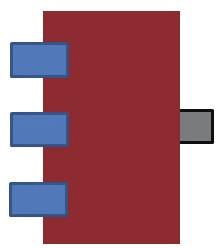 3 Impulse-deflection relationship curve 설계조건에 따른 성능변화를 판단하기 위한 수단의 하나로써 Fig. 4에서와 같이 충격량에 따른 내부 에너 지(변형 에너지) 흡수성능을 비교하여 보았다[3]. 비교 결과에 의하면 Case C의 경우에서 지지부재에 의해 흡 수된 내부에너지가 다른 Case에 비해 가장 큰 것으로 나타났다.