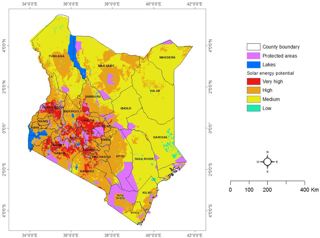 ㅇ태양에너지 - 케냐는적도지역에위치한국가로태양에너지잠재력이풍부, 케냐정부는태양열온수시스템과태양광시스템비중을확대하고자함 - 2030년까지태양에너지발전설비용량을 500MW로늘리기위해태양에너지설비설치에인센티브제공 -
