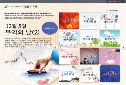 4. 기념일과기록 국가기록원 > 기록정보콘텐츠 > 유형별목록 > 시리즈 http://theme.archives.go.kr/next/specialday/viewmain.