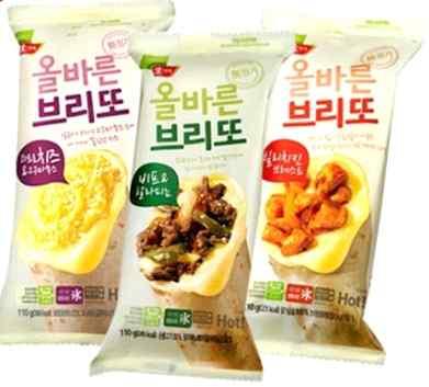 2) 도시락, 김밥, 삼각김밥, 햄버거,