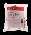 5cm 6.5cm 규격 / 입수량 1KG/PAC(19~25EA) 원재료닭고기 ( 안심 : 국내산 ) 64.