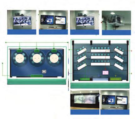 멀티디스플레이등장소를구애받지않는최첨단교육연구환경및공동연구체계를구축하였습니다.