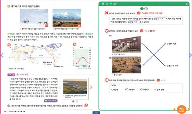 단원마지막에나오는요약정리와평가문항으로핵심내용을확인하고, 부족한부분은 학교에서디지털교과서로공부할때중요한내용에는밑줄, 하이라이트,