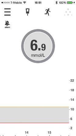 Dexcom Share 아이콘이회색이면, 공유기능이켜지지않은것입니다.