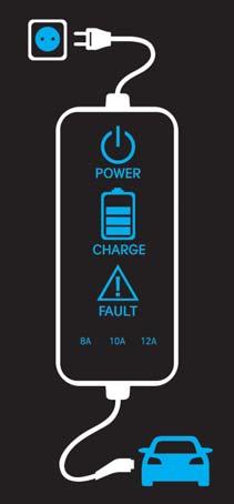 전기자동차충전 ( 휴대용충전 ) 휴대용충전기상태표시등구조및설명 제어박스분류표시상태 플러그 (PLUG) ( 녹색 ) ( 적색 ) 켜짐 : 전원연결 깜빡임 : 플러그온도센서고장 켜짐 :