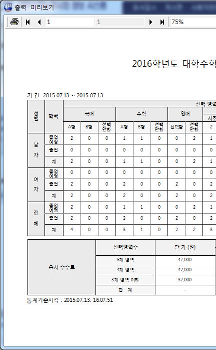 2016 학년도대학수학능력시험응시원서시스템사용설명서 (