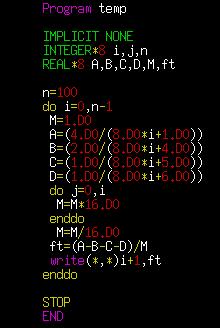 Fortran 구조 프로그램구조 주프로그램의이름 선언문 : 변수, 배열,