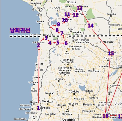 76 남회귀선을따라남미횡단 1) 강문근 1709~1804년사이에이루어진알렉산더훔볼트의적도부근남미탐사나, 체게바라의모터사이클다이어리등은지리학도에게로망이다. 하지만, 로망은로망이고현실은현실이다.