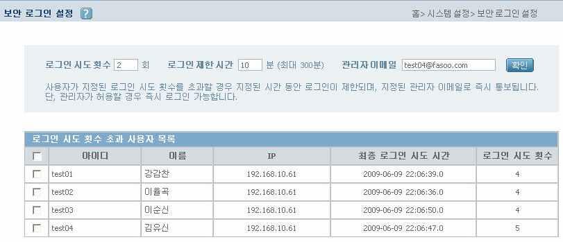 FSD (Fasoo Secure Document) 2-4. 사용자인증제어기능 2-5.