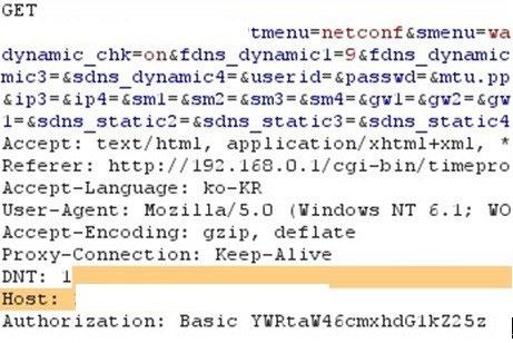 1 Accept: text/html, application/xhtml+xml, */* Referer: http://xxx.xxxx.xxxx.xxx/xxxx/xxxxxx. cgi?tmenu=sysconf&smenu=login Accept-Language: ko-kr User-Agent: Mozilla/5.0 (Windows NT 6.