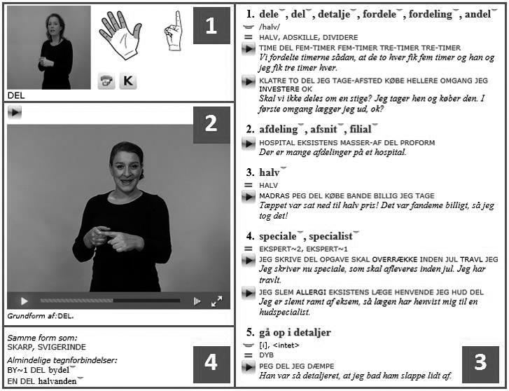 Session 1 sentences. Semantically opaque compounds with the sign are shown below the regular meanings.